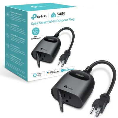 TP-Link - KP405 - KASA SMART WI-FI OUTDOOR CPNT PLUG-IN DIMMER
