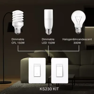 TP-Link - KS230 KIT_V2 - KASA SMART WI-FI DIMMER SWITCH WRLS 3-WAY KIT