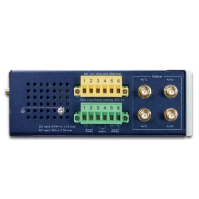 Planet - LCG-300-NR-US - Industrial LoRaWAN + 5G NR Cellular Gateway with 5-Port 10/100/1000T