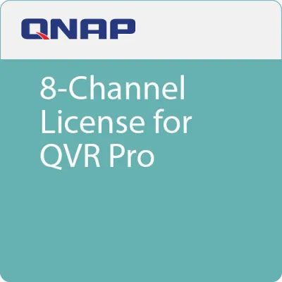 QNAP - LIC-SW-QVRPRO-8CH - QNAP QVR Pro 8 channel license (QVR Pro Gold is required)