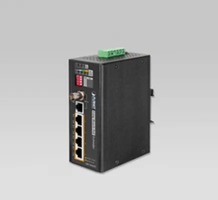 Planet - LRP-104CET - Industrial 4-Port 10/100TX PoE + 1-Port Coax Long Reach PoE Extender