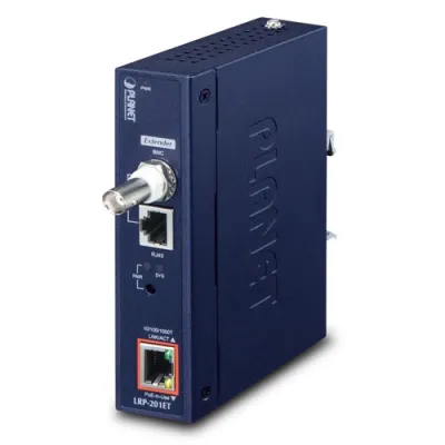 Planet - LRP-201-KIT - Industrial 1-Port 10/100/1000T Ultra PoE + 1-Port Coax/UTP Long Reach PoE Kit (LRP-201ET + LRP-201HT)