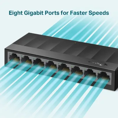 TP-Link - LS1008G - LS1008G 8PORT 10/100/1000MBPS PERP SWITCH