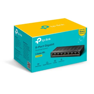 TP-Link - LS1008G - LS1008G 8PORT 10/100/1000MBPS PERP SWITCH