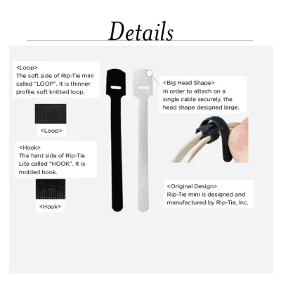 Rip-Tie - Q-55-056-W - 1/4 Inch Wide Rip-Tie mini