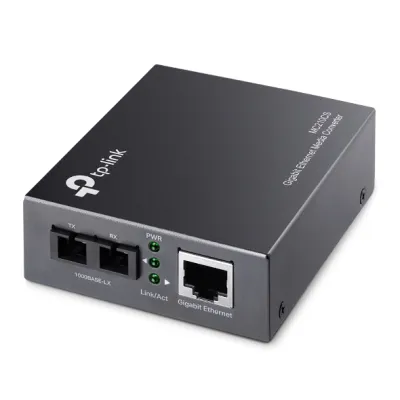 TP-Link - MC210CS - MC210CS 2PORT 10/100/1000 RJ45/PERP SC UP TO 15KM MODULE SWITCHING AC