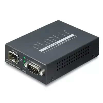 PLANET - MG-115A - 1-Port RS232/422/485 Modbus Gateway with 1-Port 100BASE-FX SFP (-10 to 60 C, Modbus RTU/ASCII, Master/Slave)