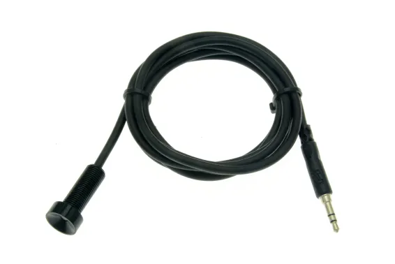 ETS - ML1-FE - Un-Pre-Amplified, Compact, Panel Mount, Tamper Resistant, Weather Proof, Omni-Microphone, 6' 3.5mm Cord