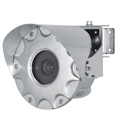 VideoTec - MMX24AZA - MMX in AISI 316L, 24Vdc/Vac - POE+, FullHD Day/Night camera, zoom 3x, armoured cable 4m (13ft), sunshield, wall/ceiling/parapet bracket