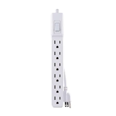 Cyber Power - MP1044NN - Power Strip 2-Pack 6 outlets per strip, 2' cord