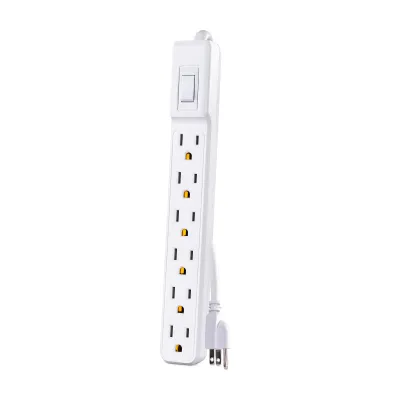 Cyber Power - MP1044NN - Power Strip 2-Pack 6 outlets per strip, 2' cord