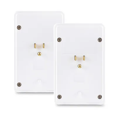 Cyber Power - MP18HO007 - 2-outlet, Wall-Tap with 2 USB Charging ports 2.1A (Shared), White