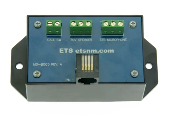 ETS - MSI-BOC5 - CAT5 breakout box for separate microphones and speakers