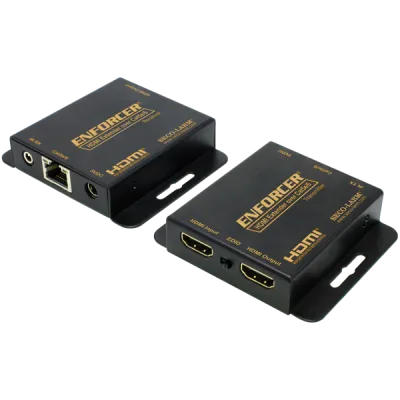 SECO-LARM - MVE-AH1E1-01NQ - HDMI over single Cat5e/6. Extends range up to 164ft (50m) over Cat6. Connect HDMI equipment using low-cost Cat5e/6 UTP cables. HDMI over Cat5e/6 without any signal loss. Supports full 1080p resolution. Special features in