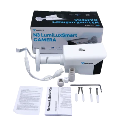 Luminys - N3B-4LA2 - N3-L Mainstream Series 4MP LumiLuxSmart IP Standard Size Bullet, 2.8mm, IR and White-light LEDs