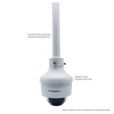 Luminys - N3D-4LAV - N3-L Mainstream Series 4MP LumiLuxSmart IP Standard Size Dome 2.7-13.5mm, IR, White-light LEDs, and Dual-mode