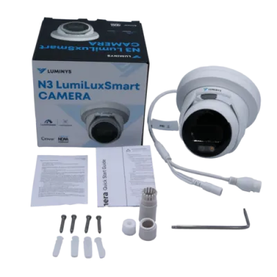 Luminys - N3T-4LA2 - N3-L Mainstream Series 4MP LumiLuxSmart IP Mini Size Turret 2.8mm, IR, White-light LEDs, and Dual-mode