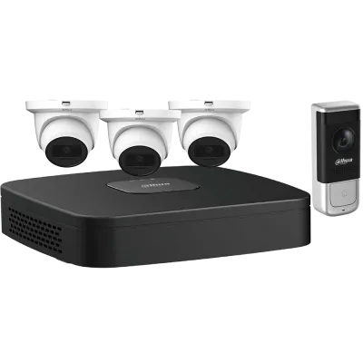 Dahua - N444E42A - 4-Channel Video Doorbell Security System