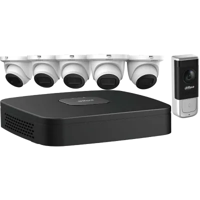 Dahua - N484E62A - 8-Channel Video Doorbell Security System