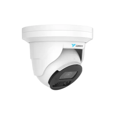Luminys - N5T-8DA2 - 8MP LumiDeterrent IP Turret 2.8mm, IR and White-light LEDs, Flashing Lights