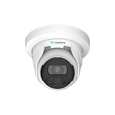 Luminys - N5T-8DA2 - 8MP LumiDeterrent IP Turret 2.8mm, IR and White-light LEDs, Flashing Lights
