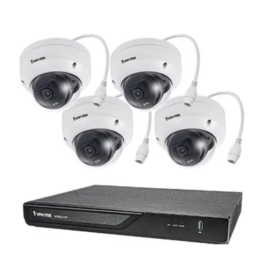 Vivotek - ND9323P-2TB-4FD69 - H.265 NVR,2TBHDD,8PoEPorts,4xFD9369-F2 2MP30MIR OutdrDome