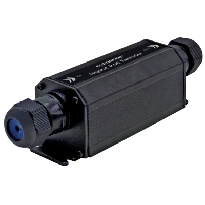 SECO-LARM - NR-P101E-TQ - 1-Input to 1-Output Gigabit PoE+ Extender, Weather-Resistant