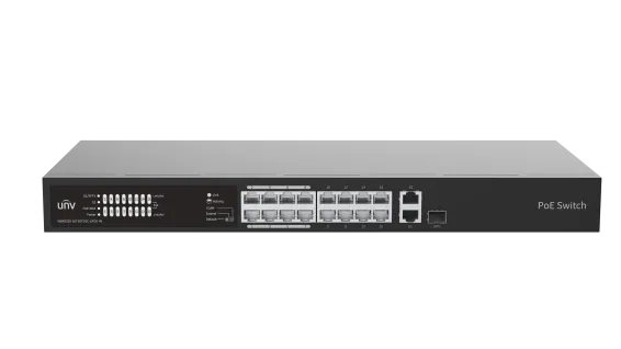 Uniview - NSW2020-16T1GT1GC-LPOE-IN - UNV Ethernet 16 Port 135W Low Power PoE Switch