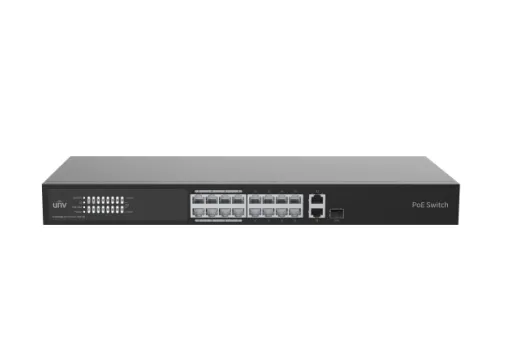 Uniview - NSW3000-16T1GT1GC-LPOE-IN - Ethernet 16 Port 150W Cloud Managed Ethernet Low Power PoE Switch