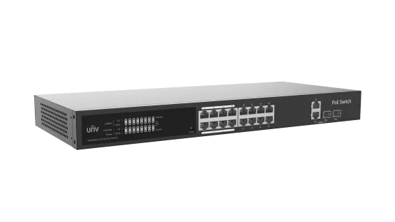 Uniview - NSW3000-17GT1GP1GC-POE-IN - Giga 16 Port 250W Cloud Managed Ethernet PoE Switch