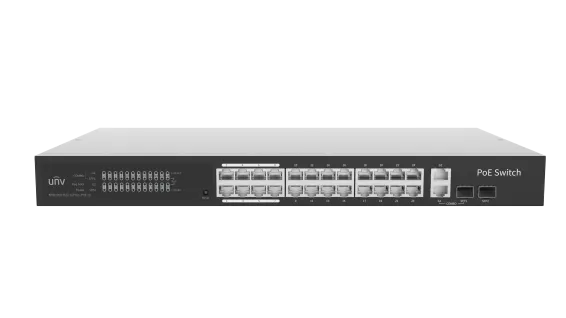 Uniview - NSW3000-25GT1GP1GC-POE-IN - UNV Giga 24 Port 370W Cloud Managed Ethernet PoE Switch