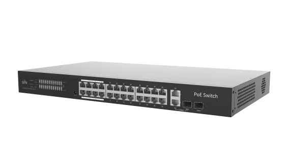 Uniview - NSW3000-25GT1GP1GC-POE-IN - UNV Giga 24 Port 370W Cloud Managed Ethernet PoE Switch