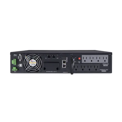 CYBERPOWER - OL1500RTXL2UN - 1500VA/1350W, 0.9PF, Pure Sine Wave, 2U, NEMA 5-15P, 10 ft cord, 8 NEMA 5-15R, USB, Serial, RMCARD205 pre-installed, Relay, EPO, PowerPanel Business Edition software, 3 year warranty