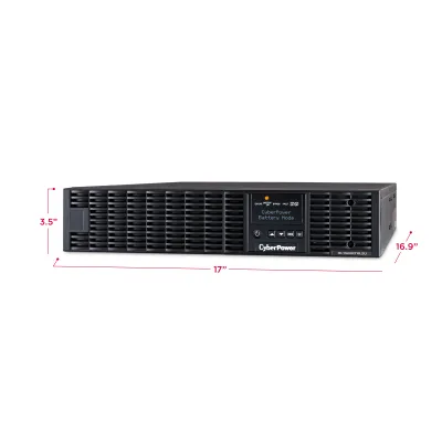 CYBERPOWER - OL1500RTXL2UN - 1500VA/1350W, 0.9PF, Pure Sine Wave, 2U, NEMA 5-15P, 10 ft cord, 8 NEMA 5-15R, USB, Serial, RMCARD205 pre-installed, Relay, EPO, PowerPanel Business Edition software, 3 year warranty