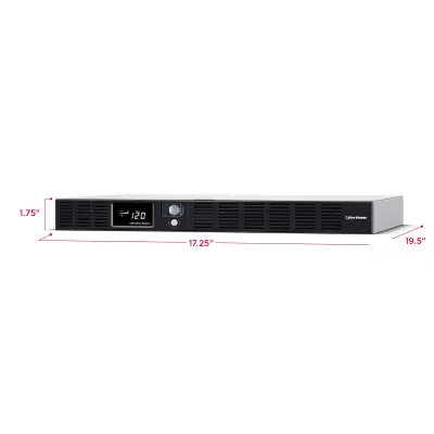 CYBERPOWER - OR1500LCDRM1U - 1500VA/900W 1U Rackmount UPS, 6 NEMA 5-15R Outlets, NEMA 5-15P Plug, 10 Ft. Cord, LCD, AVR, USB, Relay, SNMP, PowerPanel Business Software, 3 Year Warranty