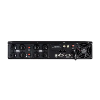 CYBERPOWER - OR1500LCDRT2U - 1500VA/900W, Simulated Sine Wave, 2U, NEMA 5-15P, 10 ft cord, 8 NEMA 5-15R, USB, Serial, SNMP, PowerPanel Business Edition software, Yes, 3 year warranty