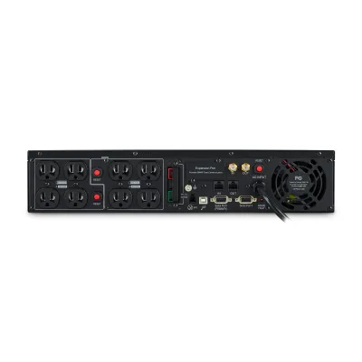CYBERPOWER - OR1500LCDRTXL2U - 1500VA/1125W, Simulated Sine Wave, 2U, NEMA 5-15P, 10 ft cord, 8 NEMA 5-15R, USB, Serial, SNMP, EPO, PowerPanel Business Edition software, Yes, 3 year warranty