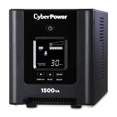 Cyber Power - OR1500PFCLCD - UPS SYSTEMS PFC 1500VA/1050W, Pure Sine Wave, NEMA 5-15P, 6 ft cord