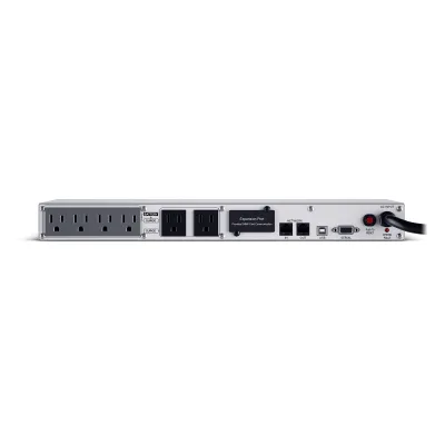 CYBERPOWER - OR500LCDRM1U - 500VA/300W 1U Rackmount UPS, 6 NEMA 5-15R Outlets, NEMA 5-15P Plug, 10 Ft. Cord, LCD, AVR, USB, Relay, SNMP, PowerPanel Business Software, 3 Year Warranty