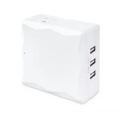 CYBERPOWER - P2WU - 2-Outlet Surge Protector with 3 USB 4.2A Type A, 500 Joules, Wall Tap, White, $50,000 CEG