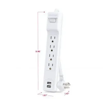 Cyber Power - P406U - Surge 4 Outlets 6 FT Cord 2 USB A
