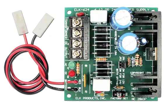 ELK - P624 - Power Supply BD 1.2 Amp Max 6 12 24 Volts