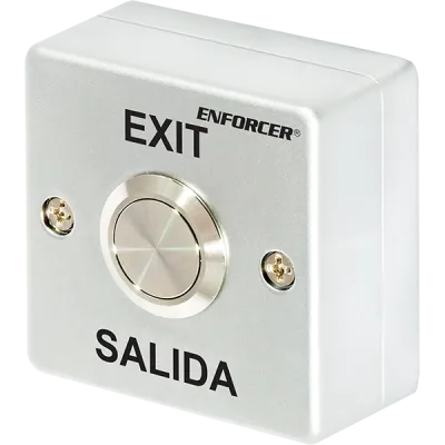 SECO-LARM - PB-2318-SQ - Vandal-Resistant Metal Pushbutton Switch – Flush-Mount with Backbox