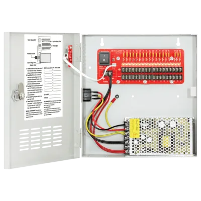SECO-LARM - PC-U1810-PULQ - Switching CCTV Power Supply 18 Outputs, 10 Amps, PTC Fuses, Individual Status LEDs for Each Output