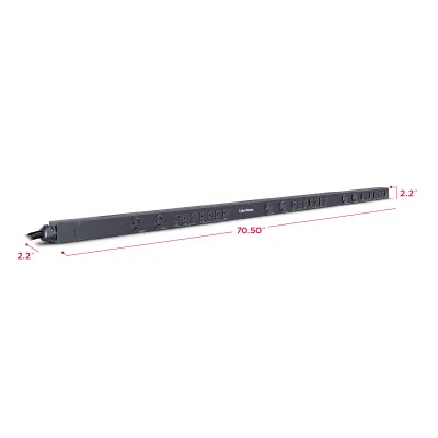 Cyber Power - PDU13102 - 3-Phase Basic PDU, 20A/208V, 0U, (21) NEMA 5-20R + (6) NEMA L6-20R, NEMA L21-20P