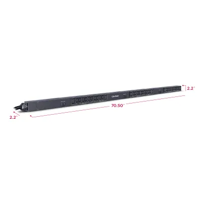 Cyber Power - PDU13104 - 3-Phase Basic PDU, 50A/200V-240V, 0U, (30) IEC-320 C13 + (6) IEC-320 C19, Hubbell CS8365C