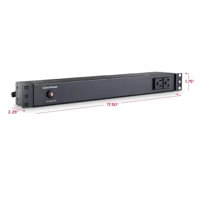 Cyber Power - PDU15B2F12R - 15A (Derated to 12A), 120 V, 50Hz/60Hz