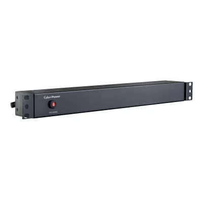 Cyber Power - PDU15B8R - 15A (Derated to 12A), 120 V, 50Hz/60Hz, NEMA 5-15P plug, 8 NEMA 5-15R, 1U Rackmount, 15 ft Cord