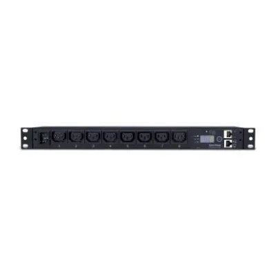 Cyber Power - PDU15MHVIEC8FNET - 15A (Derated to 12A), 200 - 240 V, 50Hz/60Hz, IEC-320 C14 plug, 8 IEC-320 C13, 1U Rackmount, 10 ft cord, 3 year warranty