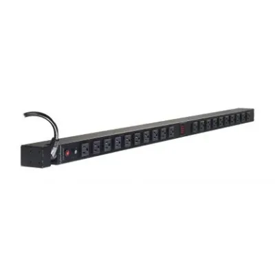Cyber Power - PDU15MV20F - 15A (Derated to 12A), 120 V, 50Hz/60Hz, NEMA 5-15P plug, 20 NEMA 5-15R, 0U Rackmount, 10 ft Cord, Limited Lifetime Warranty